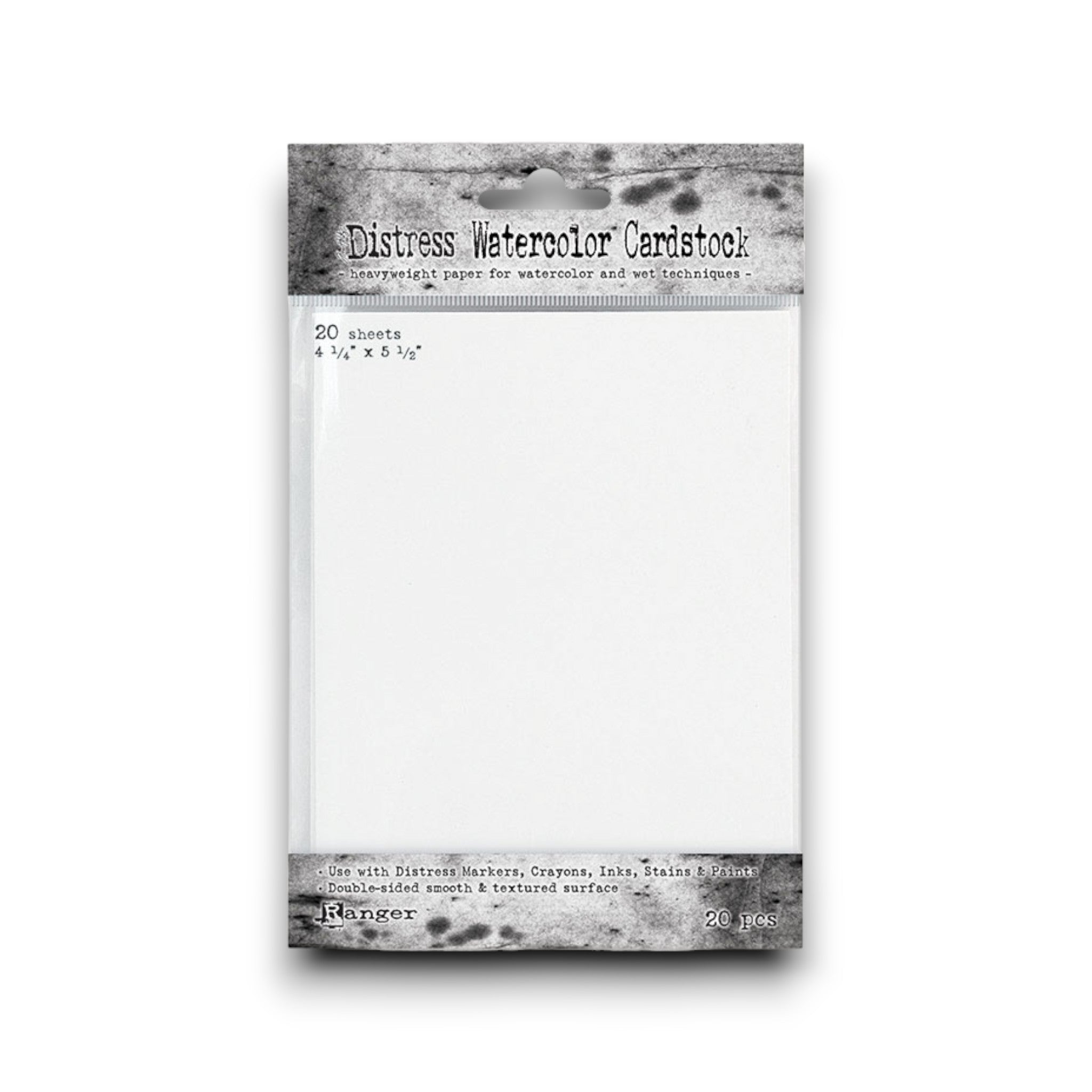 Ranger Ink - Tim Holtz - Distress Watercolor Cardstock - 4.25 x 5.5 - 20 Pack